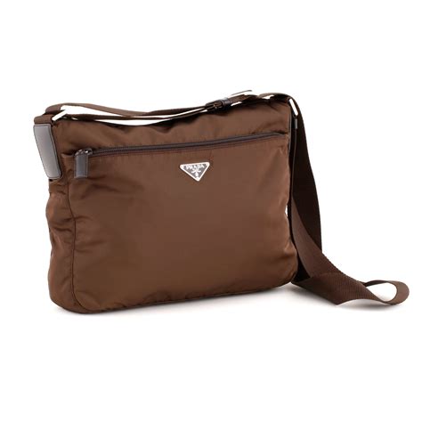 prada nylon brown bag|prada black crossbody nylon.